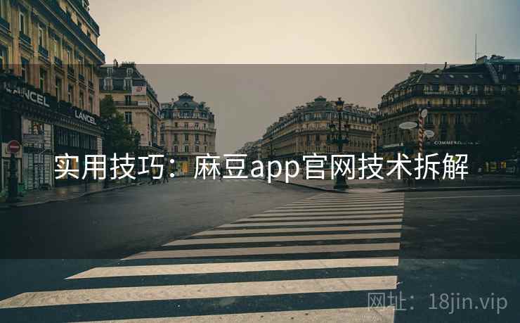 实用技巧：麻豆app官网技术拆解