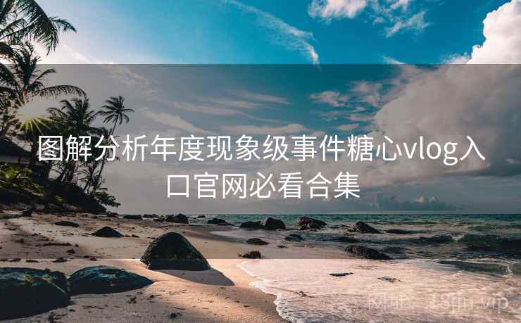 图解分析年度现象级事件糖心vlog入口官网必看合集