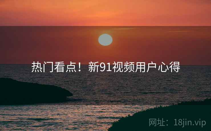 热门看点！新91视频用户心得