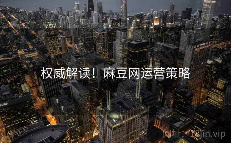 权威解读！麻豆网运营策略