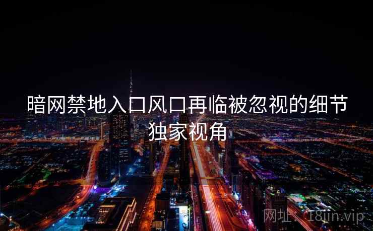 暗网禁地入口风口再临被忽视的细节独家视角